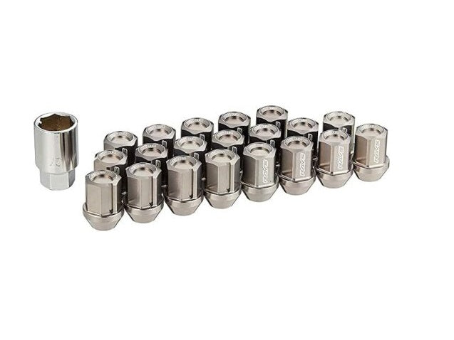 Rays Dura Lug Nut & Lock Set | L32 Gunmetal | 12x1.25 20PC | WDURA3212125G