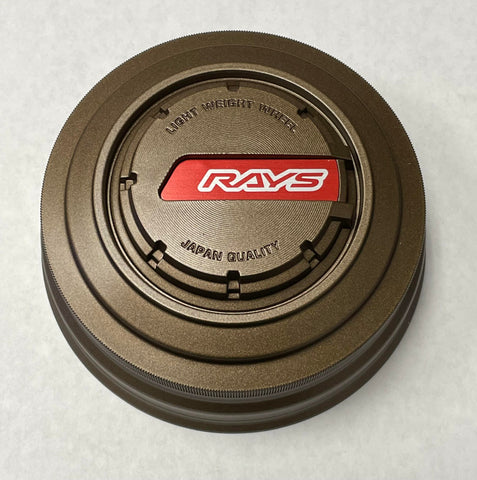 Rays 6H LPS Center Cap - Bronze w/ Red Logo / 6x139 PCD / 112mm Bore (Set of 4) WCRAYSLPSA