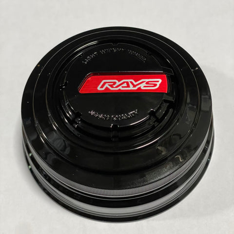 Rays 6H LPS Center Cap - Black w/ Red Logo / 6x139 PCD / 112mm Bore (Set of 4) WCRAYSLPSBK
