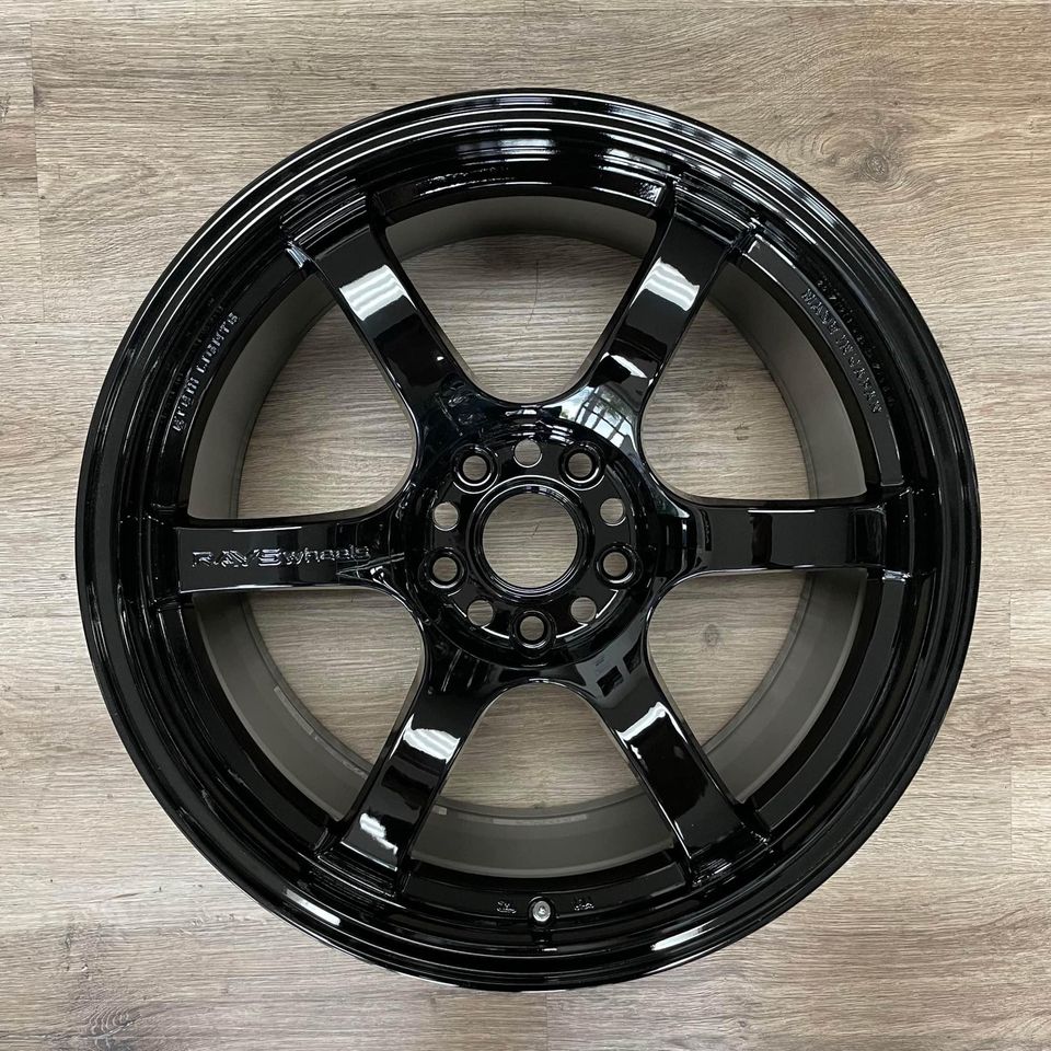 Rays Gram Lights 57DR 18x9.5 +38 5x100 Glossy Black (Set of 4) WGIX38D