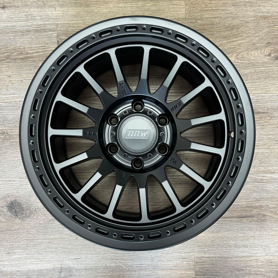 RRW RR7-H Flow Form Hybrid Beadlock 17x8.5 +0 6x139.7 Matte Black (Set of 4)