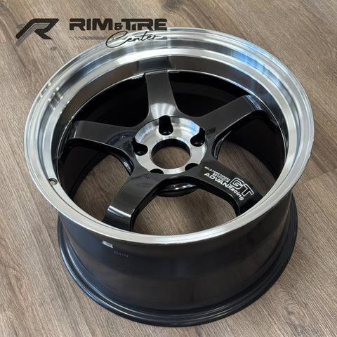 Advan GT Beyond-R 18x10 +40 5x120 Diamond Cut & Dark Platinum Black (Set of 4) YAQC8K40WDPB