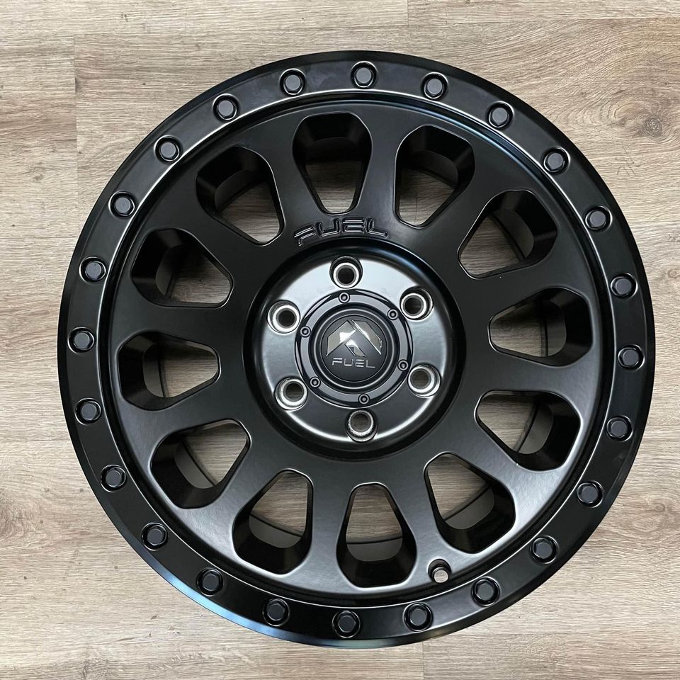 D579 Fuel Off-Road D579 Vector 17x8.5 -6 6x139.7 Matte Black (Set of 4) D57 ...