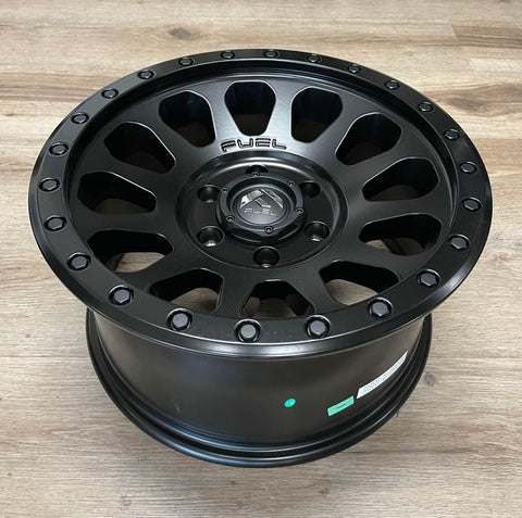 D579 Fuel Off-Road D579 Vector 17x8.5 -6 6x139.7 Matte Black (Set of 4) D57 ...