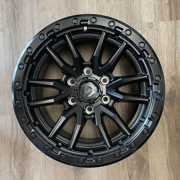 Fuel Off-Road D679 Rebel 6 17x9 +1 6x139.7 Matte Black (Set of 4