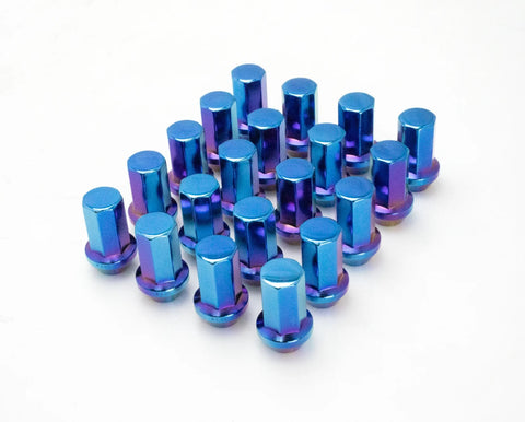 Project Kics Caliber 24 Lug Nut Set 12x1.5 24PC Titanium Blue KHPC0124