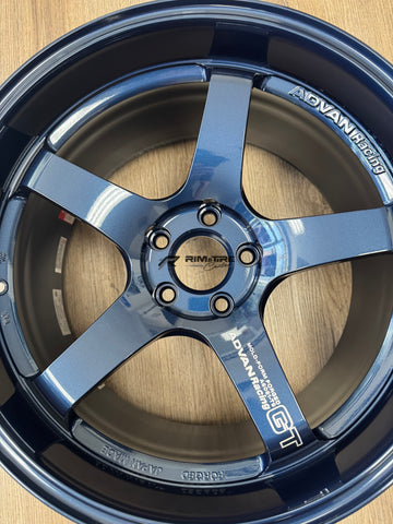 Advan GT Premium 19x9.5 +22/19x10.5 +32 5x112 Racing Titanium Blue (Set of 4) YAQ9J22MDP/YAQ9L32MDP