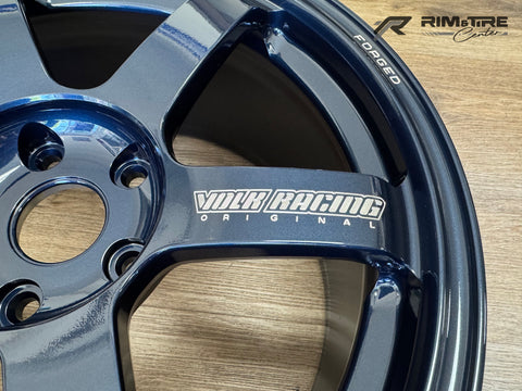 Volk Racing TE37 Saga S-Plus 18x9.5 +45 5x120 Mag Blue (Set of 4) WVDG2X45WD