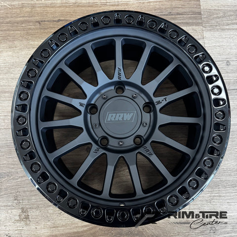 RRW RR7-V Flow Form 17x8.5 +0 5x150 Gloss Black Face w/ Gloss Black Lip (Set of 4)