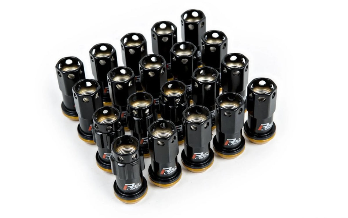 Project Kics Lug Nut & Lock Set R40 ICONIX M14 14x1.5 20PC Black WRI14KA