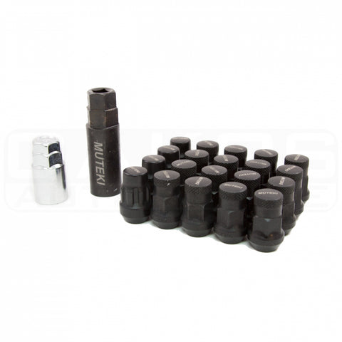 Muteki Lug Nut Set | SR35 | 12x1.5 20 Piece | Black | 32926BP