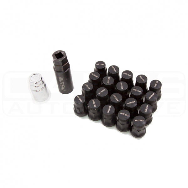 Muteki Lug Nut Set | SR35 | 12x1.5 20 Piece | Black | 32926BP