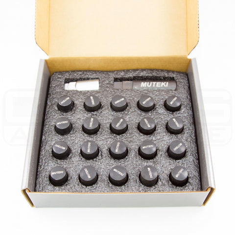 Muteki Lug Nut Set | SR35 | 12x1.5 20 Piece | Black | 32926BP
