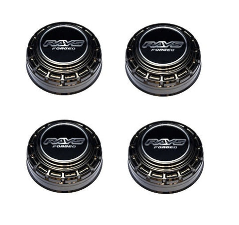 Rays 5H Center Cap - Black Chrome / 5x150 PCD / 114mm Bore (Set of 4) WCVOLK5HBLACK