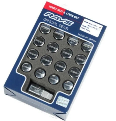 Rays L33 19Hex Lug & Wheel Lock Set 14x1.5 20PC W191415C