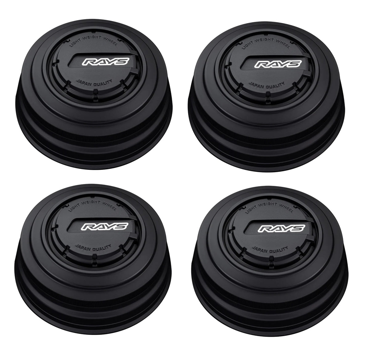 Rays 6H LPS Center Cap - Satin Black w/ Black Logo / 6x139 PCD / 112mm Bore (Set of 4) WCRAYSLPSSBBK