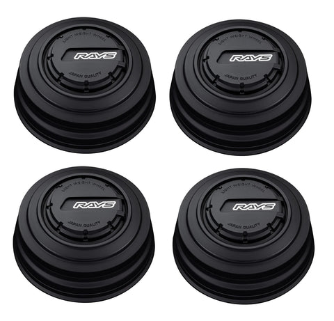 Rays 6H LPS Center Cap - Satin Black w/ Black Logo / 6x139 PCD / 112mm Bore (Set of 4) WCRAYSLPSSBBK