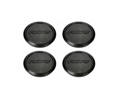Rays Volk Racing Center Cap Low Type Blast Black 4PC WCULTRATR2