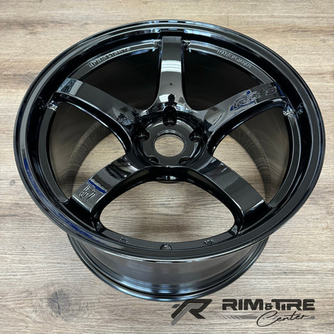 Gram Lights 57CR 19x9.5 +25/19x10.5 +35 5x112 Glossy Black Staggered (Set of 4) WGCR425MGX/WGCR635MGX