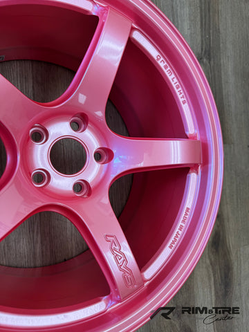 Gram Lights 57CR 19x9.5 +25/19x10.5 +35 5x112 Sakura Pink (Staggered, Set of 4) WGCR425MPP/WGCR635MPP