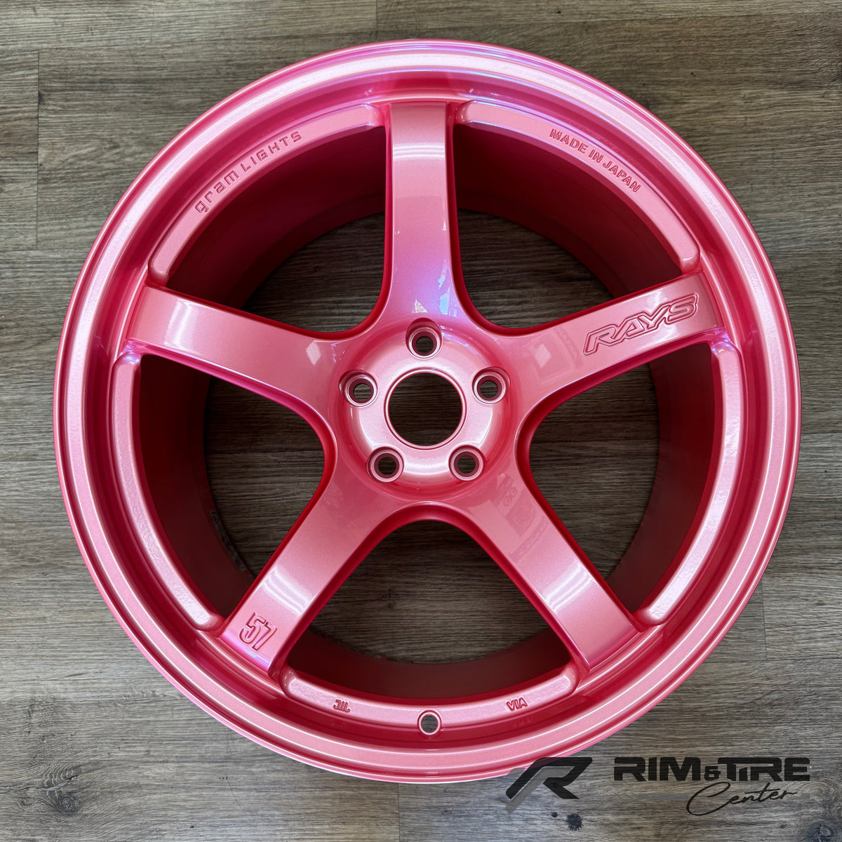 Gram Lights 57CR 19x9.5 +25/19x10.5 +35 5x112 Sakura Pink (Staggered, Set of 4) WGCR425MPP/WGCR635MPP