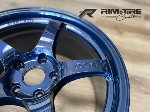 Gram Lights 57CR 19x9.5 +25/19x10.5 +35 5x112 Eternal Blue (Staggered, Set of 4) WGCR425MEBP/WGCR635MEBP