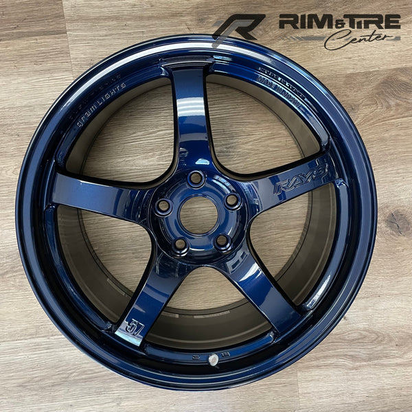 Rays Gram Lights 57CR 18x9.5 +38 5x100 Eternal Blue Pearl (Set of