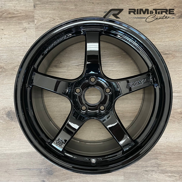 Rays Gram Lights 57CR 18x8.5 +37 5x114.3 Gloss Black (Set of 4) WGCRV3 –  Rim and Tire Center