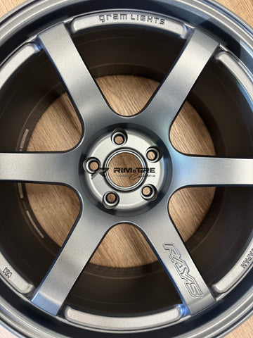 Gram Lights 57DR 19x9.5 +25/19x10.5 +12  5x114.3 GunBlue 2 (Set of 4) WGI425EG2/WGI612EG2