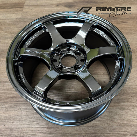 Rays Gram Lights 57DR 15x8 +28 4x100 RBC Black Chrome (Set of 4) WGIE28ARB