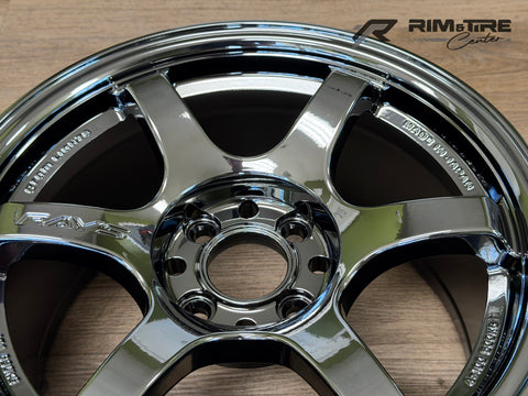 Rays Gram Lights 57DR 15x8 +28 4x100 RBC Black Chrome (Set of 4) WGIE28ARB