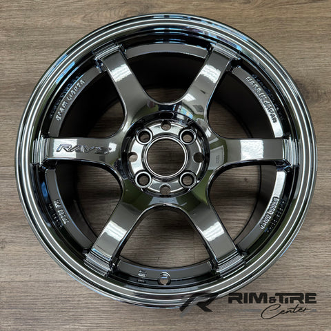 Rays Gram Lights 57DR 15x8 +28 4x100 RBC Black Chrome (Set of 4) WGIE28ARB