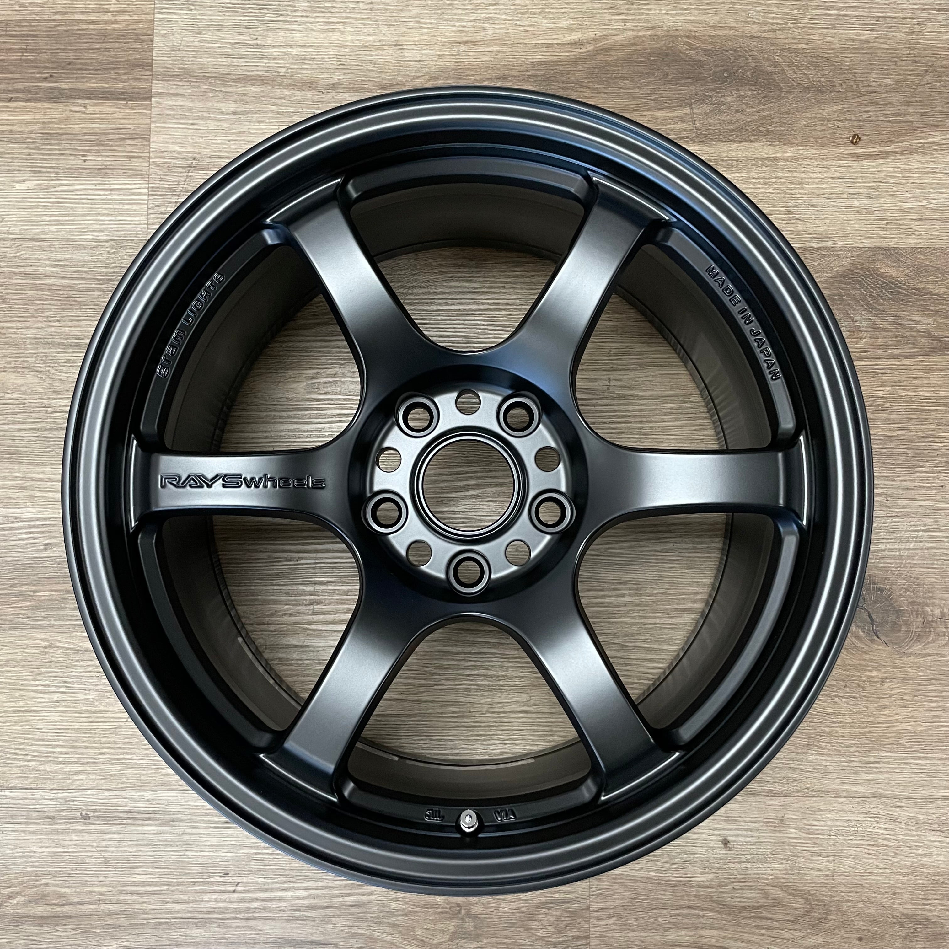 Rays Gram Lights 57DR 17x9 +22 5x114.3 Semi Gloss Black (Set of 4) WGI ...