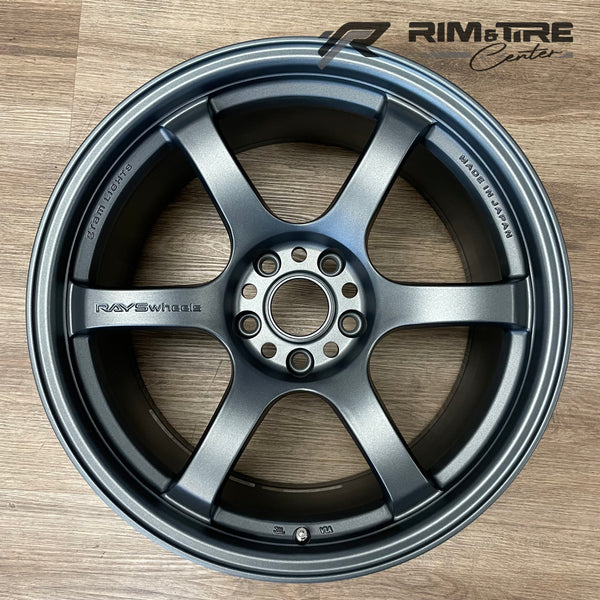 ネットオフ 送料得店  Rays 4 of (Set II Blue Gun 5x100 +37 18x8.5 57DR Lights Gram タイヤ・ホイール