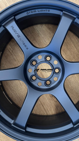Rays Gram Lights 57DR 18x9.5 +38 5x100 Admiral Blue (Set of 4) WGIX38D2ZZ