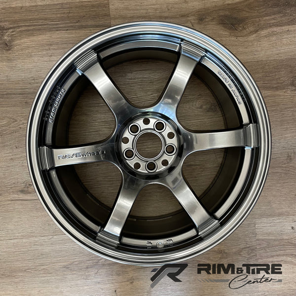 Rays Gram Lights 57DR 18x9.5 +38 5x100 Grace Silver (Set of