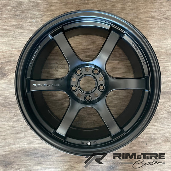 Rays Gram Lights 57DR 18x9.5 +12 5x114.3 Semi Gloss Black (Set of