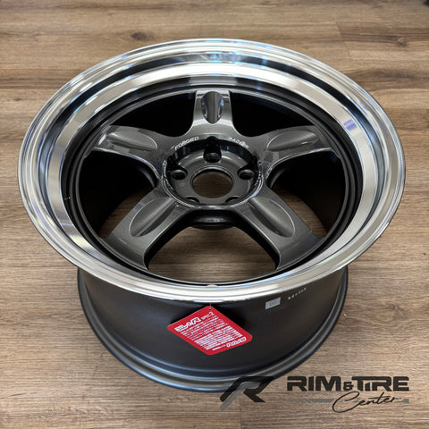 Volk Racing 21C 18x9.5 +22 /18x10.5 +30 5x112 Dark Gunmetal / Rim DC (Set of 4) WK2X22MVC/WK2AC30MVC