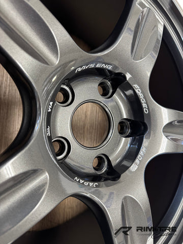 Volk Racing 21C 18x9.5 +22 /18x10.5 +30 5x112 Dark Gunmetal / Rim DC (Set of 4) WK2X22MVC/WK2AC30MVC