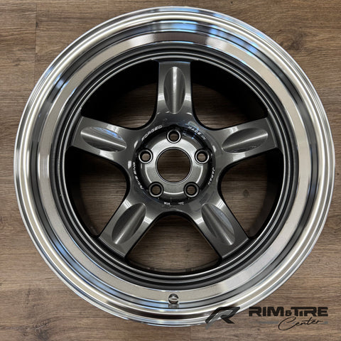 Volk Racing 21C 18x9.5 +22 /18x10.5 +30 5x112 Dark Gunmetal / Rim DC (Set of 4) WK2X22MVC/WK2AC30MVC