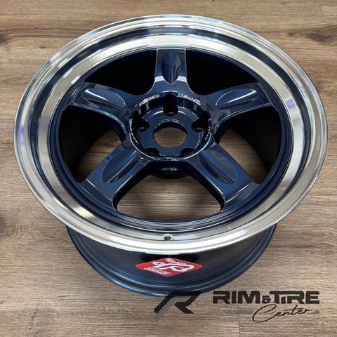 Volk Racing 21C 18x9.5 +20 5x114.3 Mag Blue / Rim DC (Set of 4) WK2X20EDF