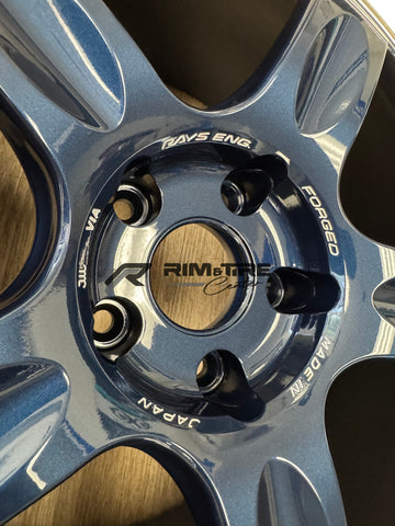 Volk Racing 21C 18x9.5 +20 5x114.3 Mag Blue / Rim DC (Set of 4) WK2X20EDF