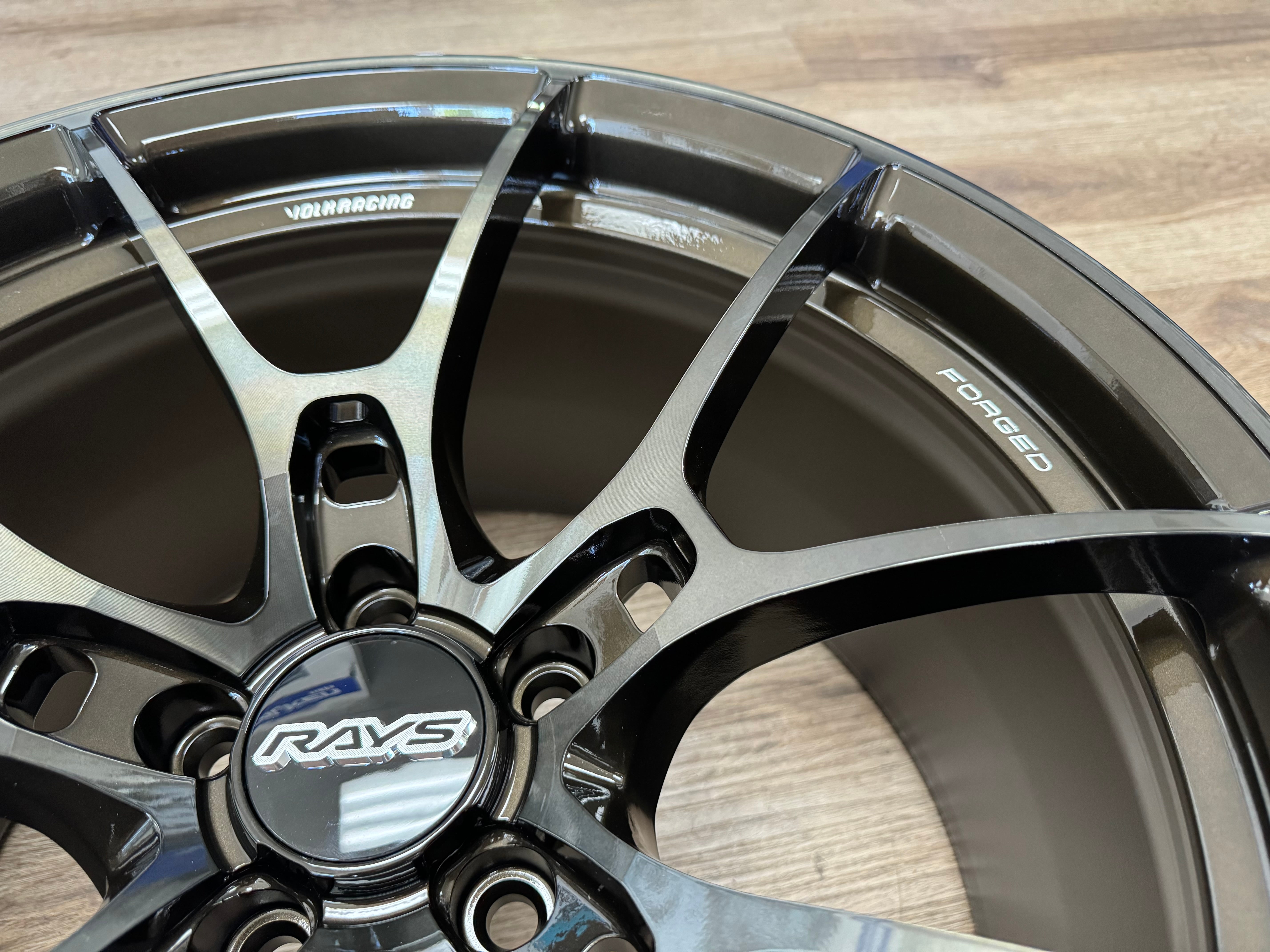 Go025 Rims Volk Racing G025 19x9.5 +25/19x10.5 +35 5x112 Dark Amber Clear (Set of ...
