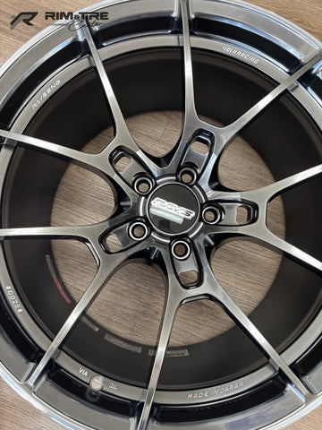 Volk Racing G025 19x9.5 +25/19x10.5 +35 5x112 Shining Black Metal (Set of 4) WKC0425MHK/WKC0635MHK