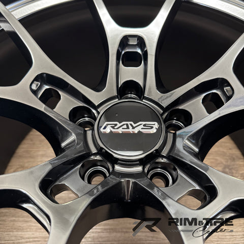 Volk Racing G025 19x9.5 +25/19x10.5 +35 5x112 Shining Black Metal (Set of 4) WKC0425MHK/WKC0635MHK
