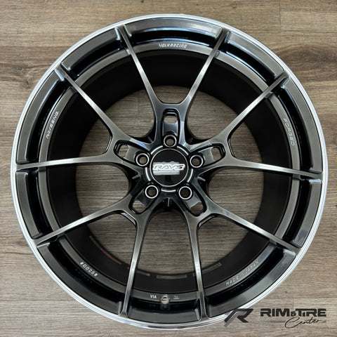 Volk Racing G025 19x9.5 +25/19x10.5 +35 5x112 Shining Black Metal (Set of 4) WKC0425MHK/WKC0635MHK