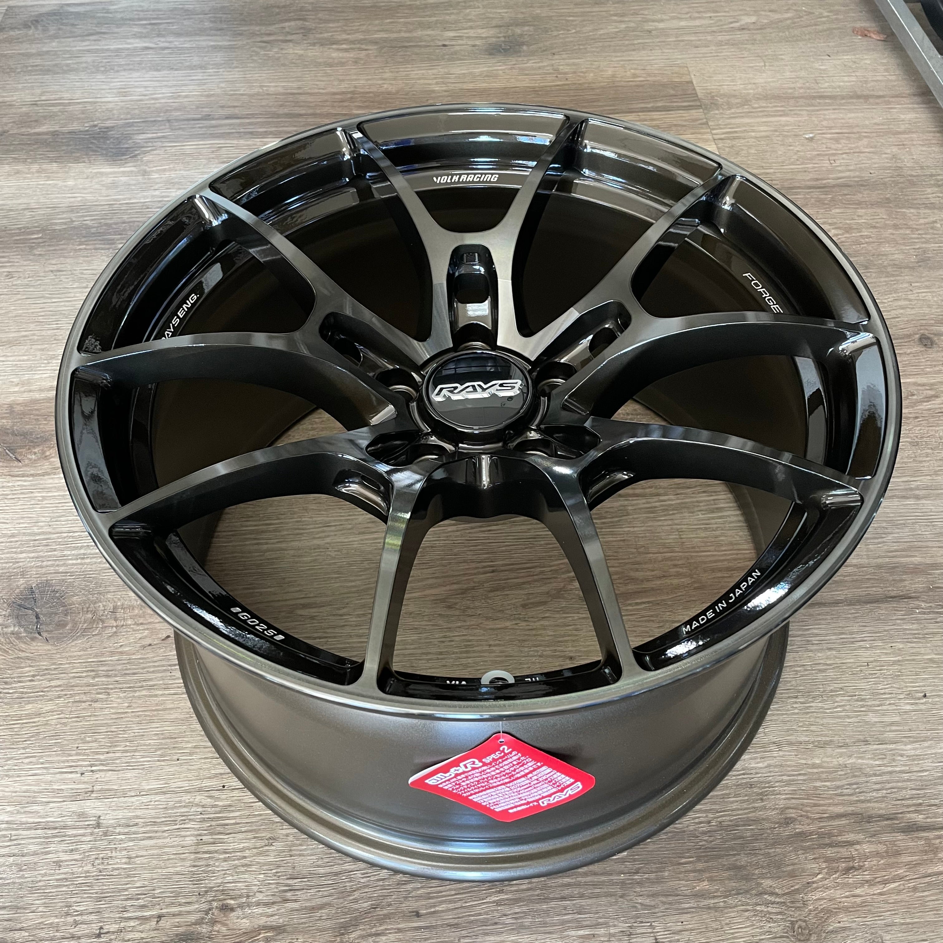Go025 Rims Volk Racing G025 DA/C 18x9.5 +45 5x120 Dark Amber Clear (Set of 4) WKC ...