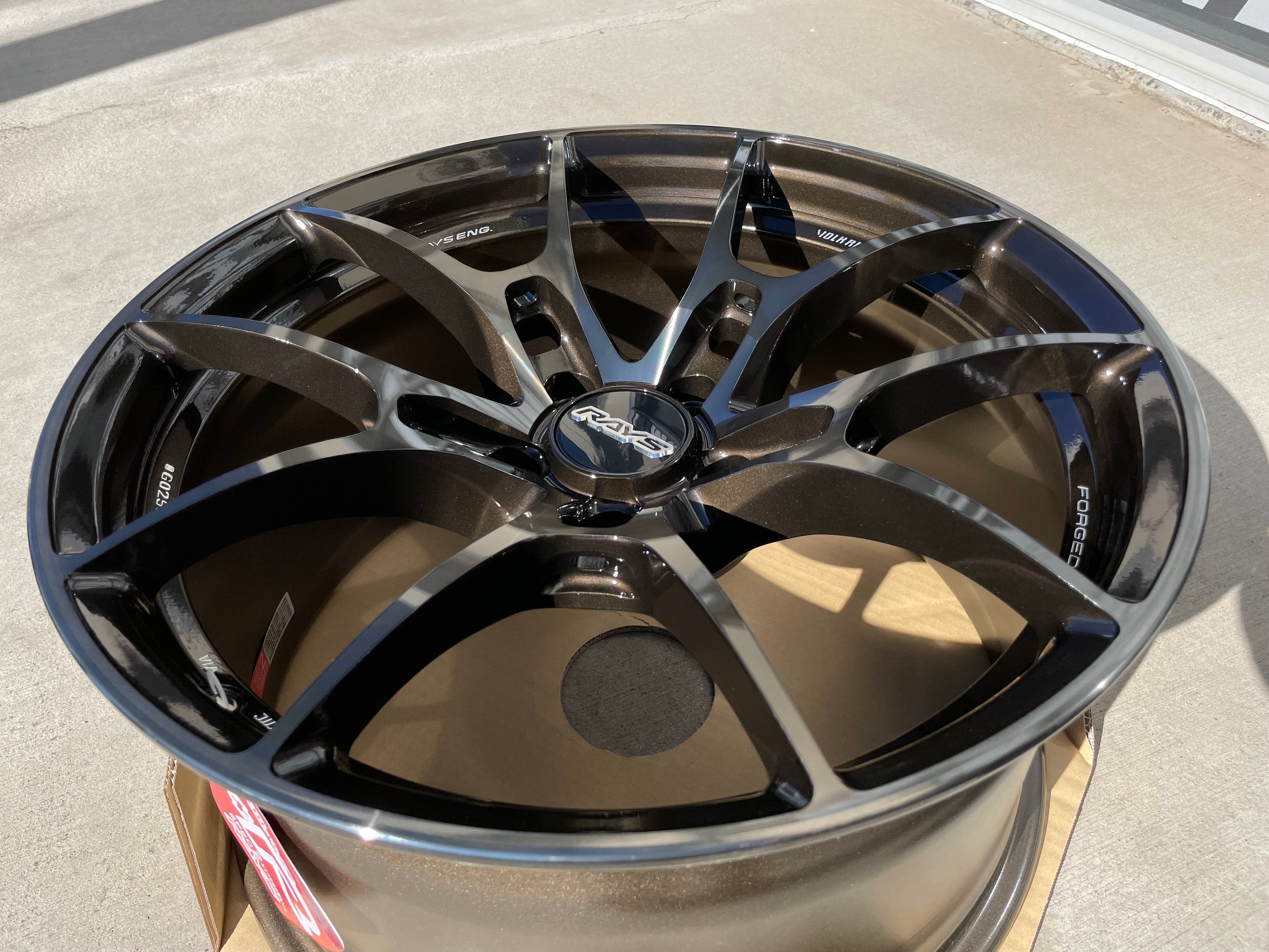 Go025 Rims Volk Racing G025 DA/C 18x9.5 +45 5x120 Dark Amber Clear (Set of 4) WKC ...
