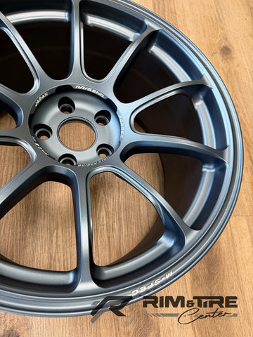 Volk Racing ZE40 M-Spec 19x9.5 +22/19x10.5 +35 5x112 Matte Blue Gunmetal (Set of 4) WKZM422MMEG/WKZM635MMEG