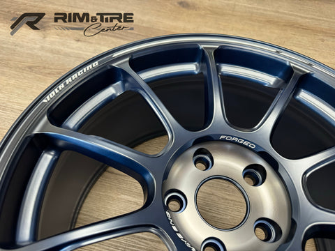 Volk Racing ZE40 Time Attack III 18x9.5 +44 5x114.3 Metallic Blue / Matte Dark Clear (Set of 4) WKZTX44ELM